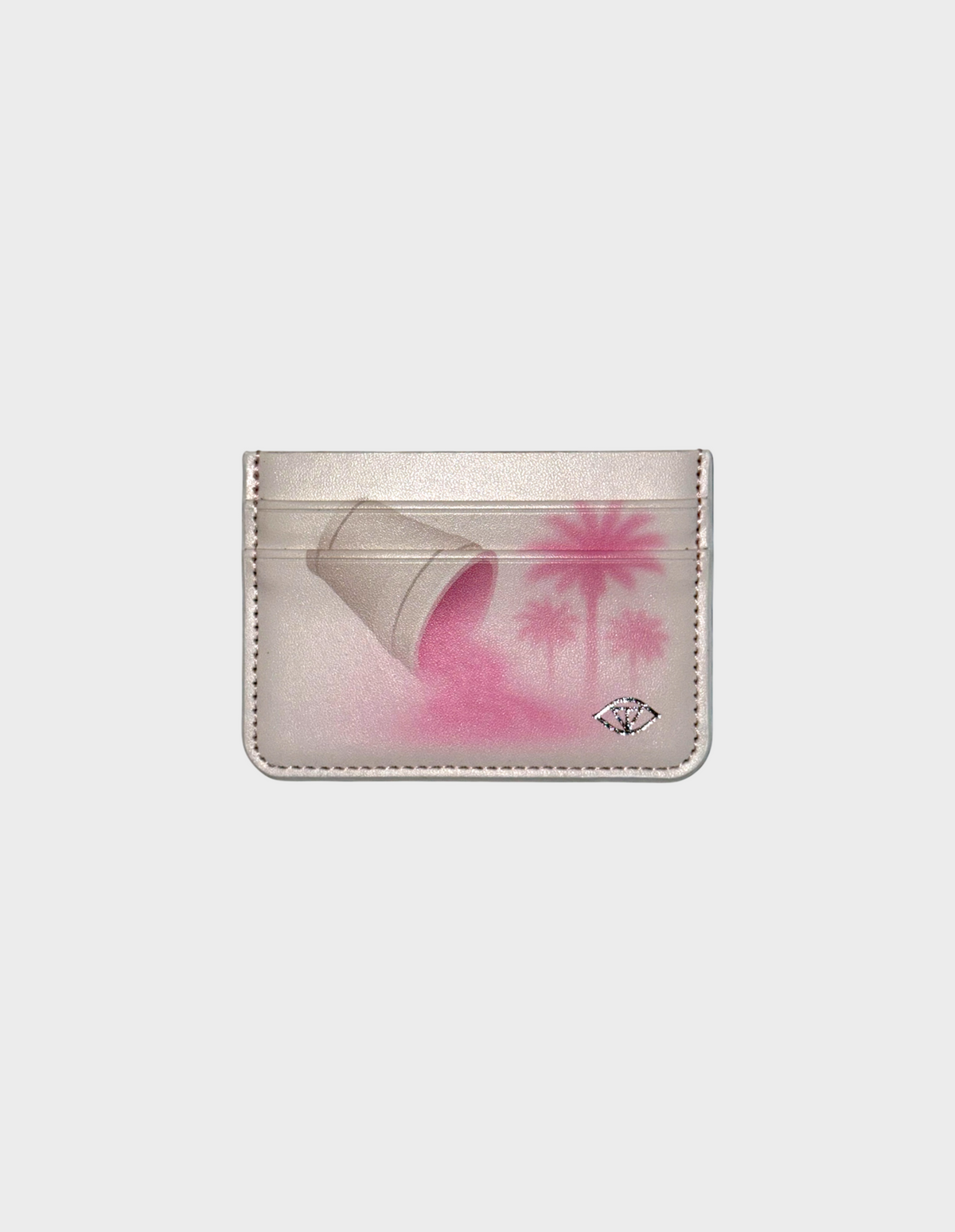 Double Cup Palm Cardholder - White
